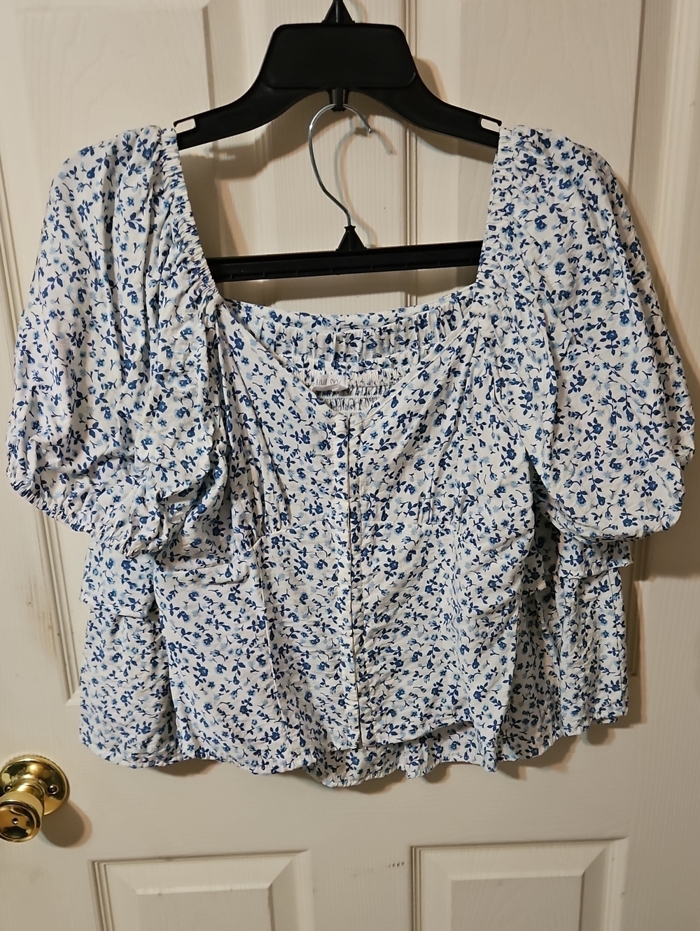 Blue Floral 2 Piece Women’s Top And Skort